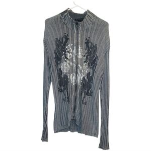 INC males vintage zip up sweater